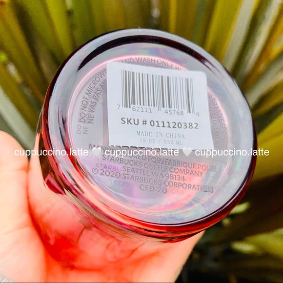 💖LAST FEW🧡Starbucks 2021 Pink & Coral Glass Tumbler - Picture 8 of 8